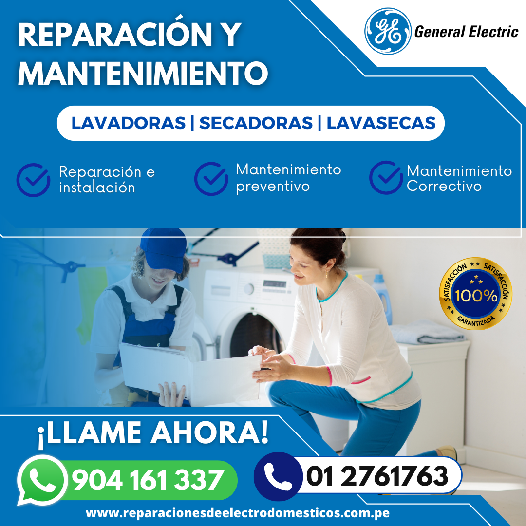  Potente Reparación de Lavadoras» General Electric» 2761763-Surquillo